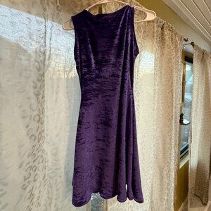 Vintage Velvet Purple Mod Dress